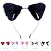 Cat Fox Long Fur Ears Headband Cosplay Party Costume Hair Clip for Women Girls