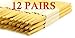 12 PAIRS - 5A WOOD TIP NATURAL MAPLE DRUMSTICKS PRO 24 DRUM STICKS NEW