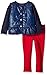 Nautica Little Girls' Toddler Sweater Sleeve Jacket and Double Knit Pant Set, Navy, 2T