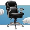 Serta Ergonomic Executive Office Motion Technology, Adjustable Mid Back Desk Chair with Lumbar Support, Black Bonded…