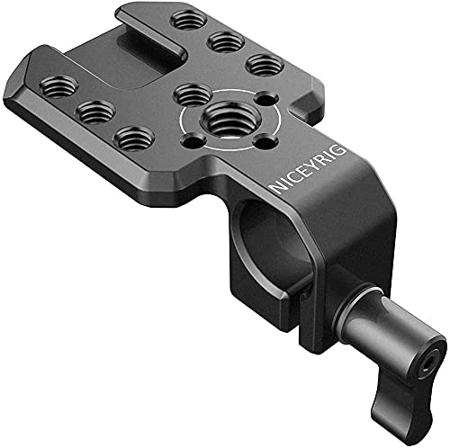 NICEYRIG 15mm Single Rod Clamp with Cold Shoe Mount Plate - 457