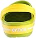 Crocs unisex-adult Crocband Clog | Comfortable Slip On Casual Water Shoe Volt Green/Lemon 14 Women / 12 Men M US