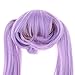 Prettyia 1/3 BJD Doll Purple Straight Wig Ponytail DIY Accessory for 60cm Night Lolita Doll