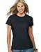 Hanes Ladies' 4.5 oz, 100% Ringspun Cotton Nano-T T-Shirt, Black, Size X-Large