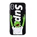 iPhone X Case, Shiny Flexible Soft TPU Anti-scratch Protective Smooth Back Case Cover for iPhone X 5.8inch (Frog-Black)