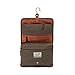HOJ CO. TREKKER Hanging Toiletry Bag | Canvas & Leather Men's Dopp Kit | Hanging Toiletry Organizer