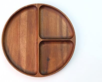 Amazon Co Jp Isseiki 木製 Isk Shokki 08 Flat Round Tray フラットラウンドトレー 北欧 木製食器 皿 プレート 木製 食器 おしゃれ アカシア かわいい トレー ナチュラル キッチン 雑貨 オリジナル ホーム キッチン