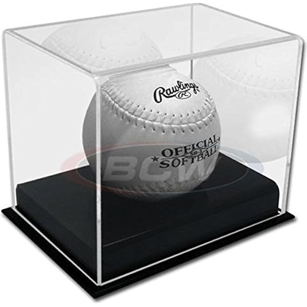 Freezing Point 9 Baseball 12 Softball Display Case For Balls Homerun Shadow Box Frame Wall Mount
