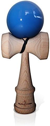 Kendama by Alpha Kendama - Pro Model - Strengthens Hand-Eye Coordination, Balance, and Reflex - Standard Size Kendama - Blue Color