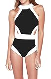JIANLANPTT Women Sexy Cut Out One Piece Swimsuits Bodysuit Monokini Bathing Suit