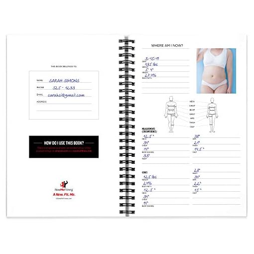 NewMe Fitness Journal for Women & Men, Food & Workout Journal, Planner Log Book to Track Weight Loss, Muscle Gain, Home… - Image 4