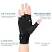 Healifty Compression Gloves - Arthritis Gloves for Arthritis Night Sleep Wrist Support Brace, Relieve and Treat Wrist Pain, Ease Muscle Tension, Half Finger (2 Pair)