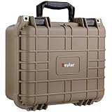 Eylar Tactical Hard Gun Case Water & Shock Proof with Foam 13.37 inch 11.62 inch 6 inch Tan