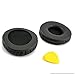 Geekria QuickFit Protein Leather Replacement Ear Pads for Sony DR-BT101, ZX300, ZX100, DR-ZX102DPV, S500 Headphones Ear Cushions, Repair Parts (Black)