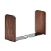 Pandapark Wood Bookends,Pack of 1 Pair,Non-Skid,Black Walnut,Office Book Stand (Black Walnut-A) primary