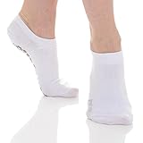 Great Soles Women's Classic Barre Sock for Pilates Barre (New White)