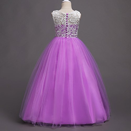 Girls’ Tulle Dresses 716 Flower Lace Pageant Party Wedding Floor