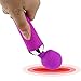 Mini Wand Massager, Cordless Powerful Deep Tissue Massager Handheld Massage Wand with 16 Vibration Modes (Purple)