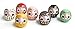 WA ZAKKA Miniature Daruma Doll (Japanese Good-Luck Charm) Seven Colors Set