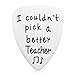 Teacher Gifts for Women - 3PCS Teacher Guitar Pick, Teacher Christmas Appreciation Gifts, Valentine's Day Thank You Gifts for Teacher