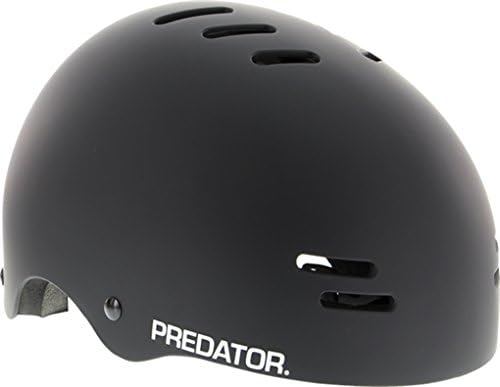 Predator Helmets Sk8 Matte Black Skateboard Helmet - Large / X-Large