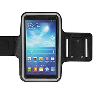 ADEL Sport armband microvezel telefoonhoes 5.5 inch compatibel met Samsung Galaxy A6 (plus) – zwart