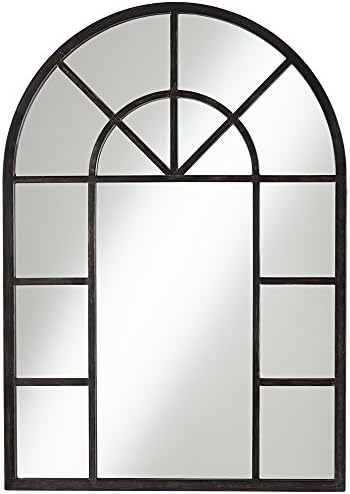 Palladian Antique Black 29" x 41" Wall Mirror