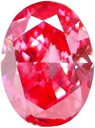 DirectDiam 1.17 ct Fancy Vivid Pink Natural Diamond VVS2 Oval Cut GIA Certified Very Rare Pink HPHT