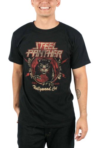 Steel Panther – Mens Death to All But Metal T-Shirt in Black, Size: XX-Large, Color: Black, Online Clothing Store