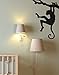Safari Them Wall Decor. Monkey Haning on Tree Branch Wall Decal Sticker. Kid's Room Monkey Decal. #165