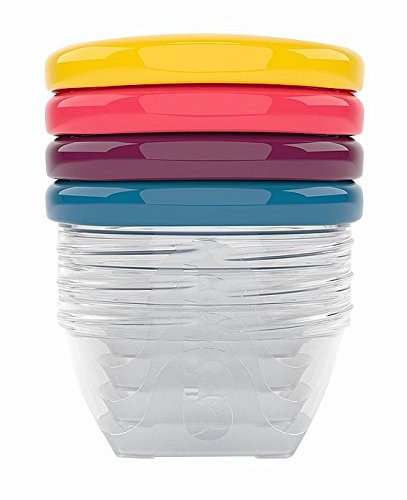 Babymoov Bowls, 4-Piece Storage Food Containers (4x4 oz)