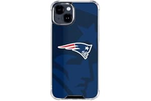 Skinit Clear Phone Case compatible with iPhone 15 - Officially Licensed NFL New England Patriots Double Vision Design