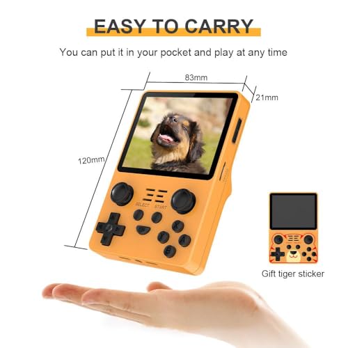 POWKIDDY RGB20S Retro Handheld Game Console, Dual 3D Rocker, Built-in 20+ Emulators for PSP, N64, PS1, GBA, etc. Comes With 15000+ Games.