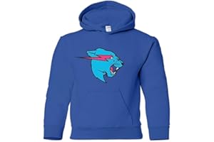 MrBeast Kids Hoodie, Brushed Kids Fleece, Mr Beast Logo Design Kids Sweatshirt for Boys and Girls, Gifts for Kids