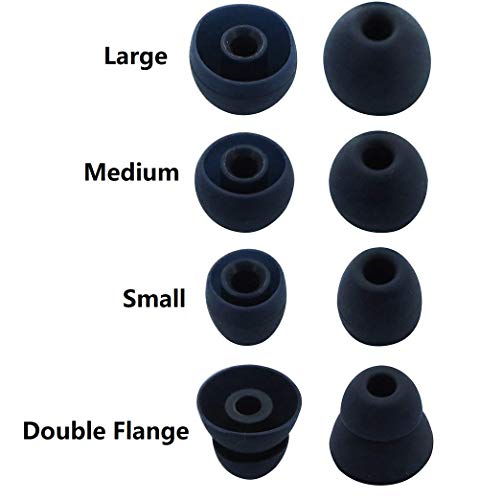 BLLQ Navy Ear Tips for Powerbeats Pro,Replacement Ear Buds Eartips 8 PCS 4 Pairs with 4 Size Options for Beats Powerbeats Pro, Navy (Dark Blue) PP4N