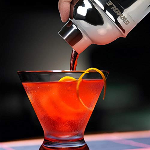 GWHOLE Cocktailshaker Set Cocktailmixer 750ml Bar Zubehör Edelstahl mit Cocktailrezepte Ebook, Messbecher – Bild 5