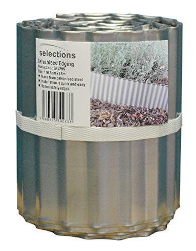 Selections - Borde de Acero galvanizado para césped (16, 5 m x 5 m ...
