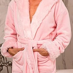 Alexander Del Rossa Women’s Robe, Warm Fleece