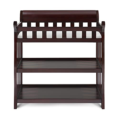 Delta Children Eclipse Changing Table with Changing Pad, Espresso Cherry Pricepulse