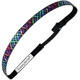 Sweaty Bands Womens Girls Headband - Non-Slip Velvet-Lined Fitness Hairband - Don't Cross Me Black 3/8-Inch