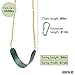 Playground Swing with Plastic Coated Swing Chains Accessories 2 Pack - Set of Swing Set Replacement Parts - Sets of Outdoor Swings for Jungle Gym
