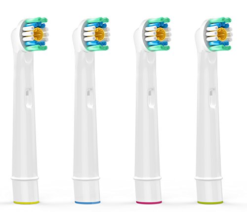 4pcs Replacement Toothbrush heads for Oral B 3D White (EB18-4) Fully Compatible With Toothbrush Heads EB-18A