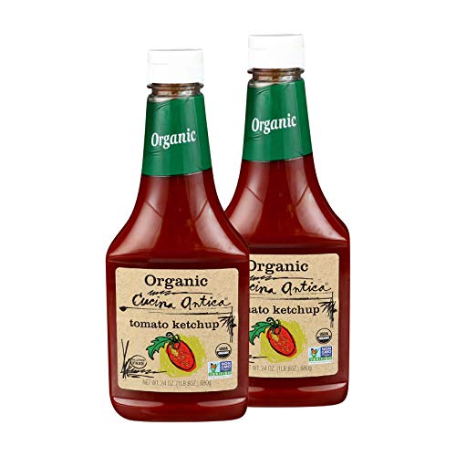 Cucina Antica Organic Ketchup 24 oz (Pack of 2) Non GMO