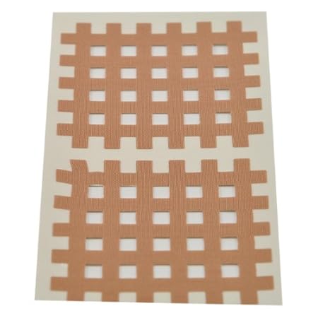 Ks Kinesiologie Gittertape 5,2 cm x 4,4 cm 20 Bögen in Beige, Cross Patches, Cross Tape