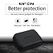 UFON Earphone Case with Carabiner and Cord Strap Headphone case Wireless Earbuds case Waterproof and Shockproof for Ergofit Soundsport Cord Mini Organizer Small Gadgets Storage(Black)thumb 2