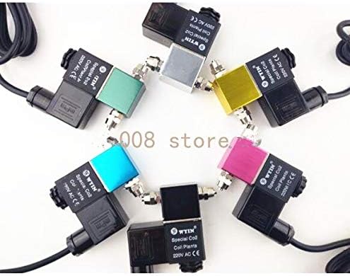 WuLian 220-240V 50HZ Silver CO2 DIY Aquarium System Magnetic Solenoid Valve Regulator 3 Plug