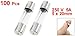 uxcell 100 Pcs 250 Volts 5Amp Fast Blow Type Glass Tube Fuses 5 x 20mm