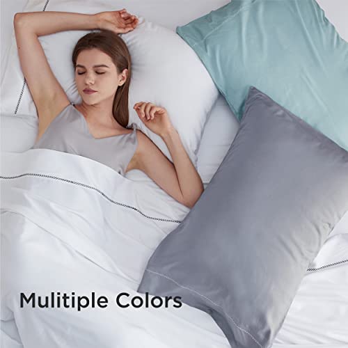 Bedsure Luxury Embroidered Bed Sheets Super Soft King Size Sheets