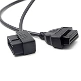 LAUNCH OBD2 Cable Male to Female 16pin Connector, Extension Cable Diagnostic 30CM