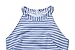 PRETTYGARDEN 2018 Women's Striped sleeveless Waist Belted Zipper Back Wide Leg Loose Jumpsuit Romper with Pockets (Blue, Medium)